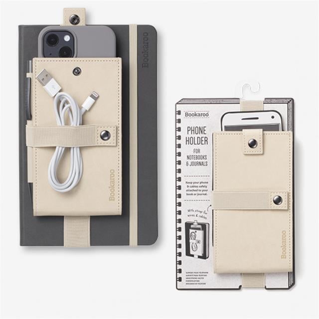 If-If Bookaroo Phone Holder Defter üstü Lastikli Telefon Tutucu Cream-Defter-1-roqelvaxirum.shop