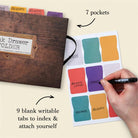 If-If Journals For Life Junk Drawer Folder Efemera Dosyası-Çizgili-3-roqelvaxirum.shop