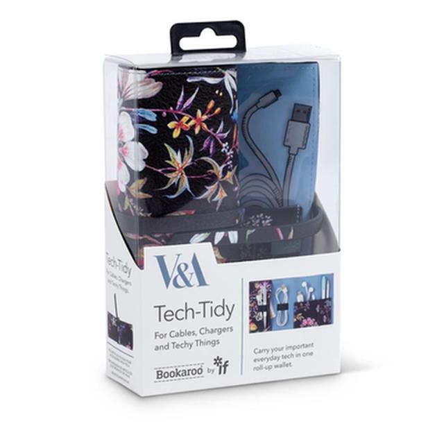 If-If V & A Bookaroo Tech Tidy Kablo Düzenleyici Kilburn Black Floral-Kitap Ayracı-1-roqelvaxirum.shop