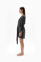 İkikız-Bambu Gri Kısa Kimono-Kimono-2-roqelvaxirum.shop