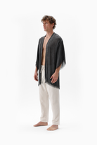 İkikız-Bambu Gri Kısa Kimono-Kimono-6-roqelvaxirum.shop