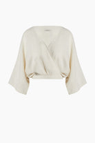 İkikız-Crinkle Linen Bağlamalı Üst-Top-1-roqelvaxirum.shop