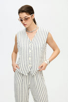İkikız-Lacivert Çizgili Yelek-Yelek-4-roqelvaxirum.shop