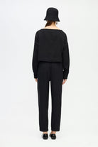 İkikız-Siyah Crop Bluz-Top-3-roqelvaxirum.shop