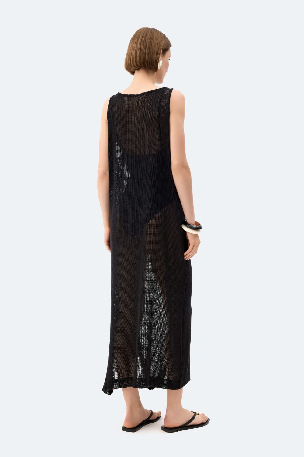 İkikız-Siyah Kroşe Elbise-Elbise-3-roqelvaxirum.shop