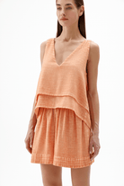 İkikız-Turuncu Katlı Bluz-Top-4-roqelvaxirum.shop
