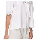 İpek Kıramer-Barbie Cotton Bed Jacket White-Pyjamas-2-roqelvaxirum.shop