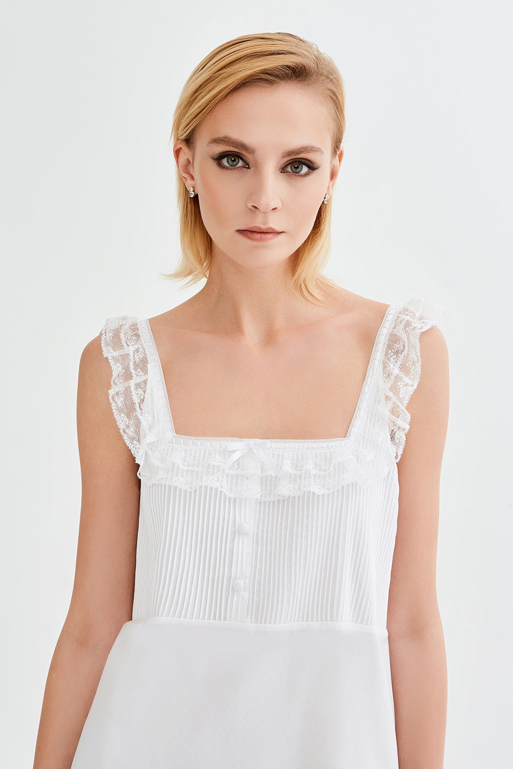 İpek Kıramer-Neferti Cotton Chemise White-Gecelik-1-roqelvaxirum.shop