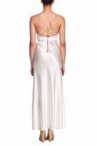 İpek Kıramer-Soprano Silk Long Chemise Ecru-Gecelik-3-roqelvaxirum.shop