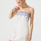 İpek Kıramer-Zen Silk Short Chemise Ecru-Gecelik-3-roqelvaxirum.shop