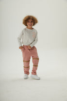 JayJayJumpie-3'ü Bir Arada Dönüşebilir Joggers Çıkarılabilir Diz Parçalı Çocuk Pantolon | Pembe-Pantolon-4-roqelvaxirum.shop
