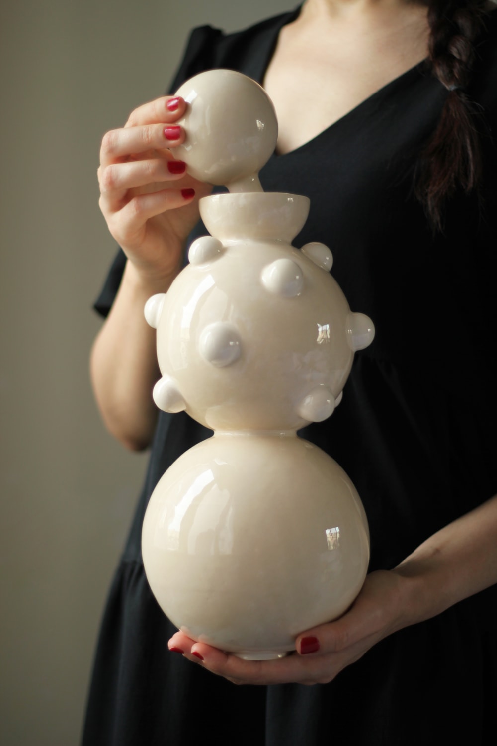 Jecmuse-Bubble Seramik Vazo-Vazo-2-roqelvaxirum.shop