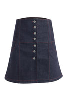 Jendue-Chaby Mini Skirt Deep Blue-Etek-3-roqelvaxirum.shop