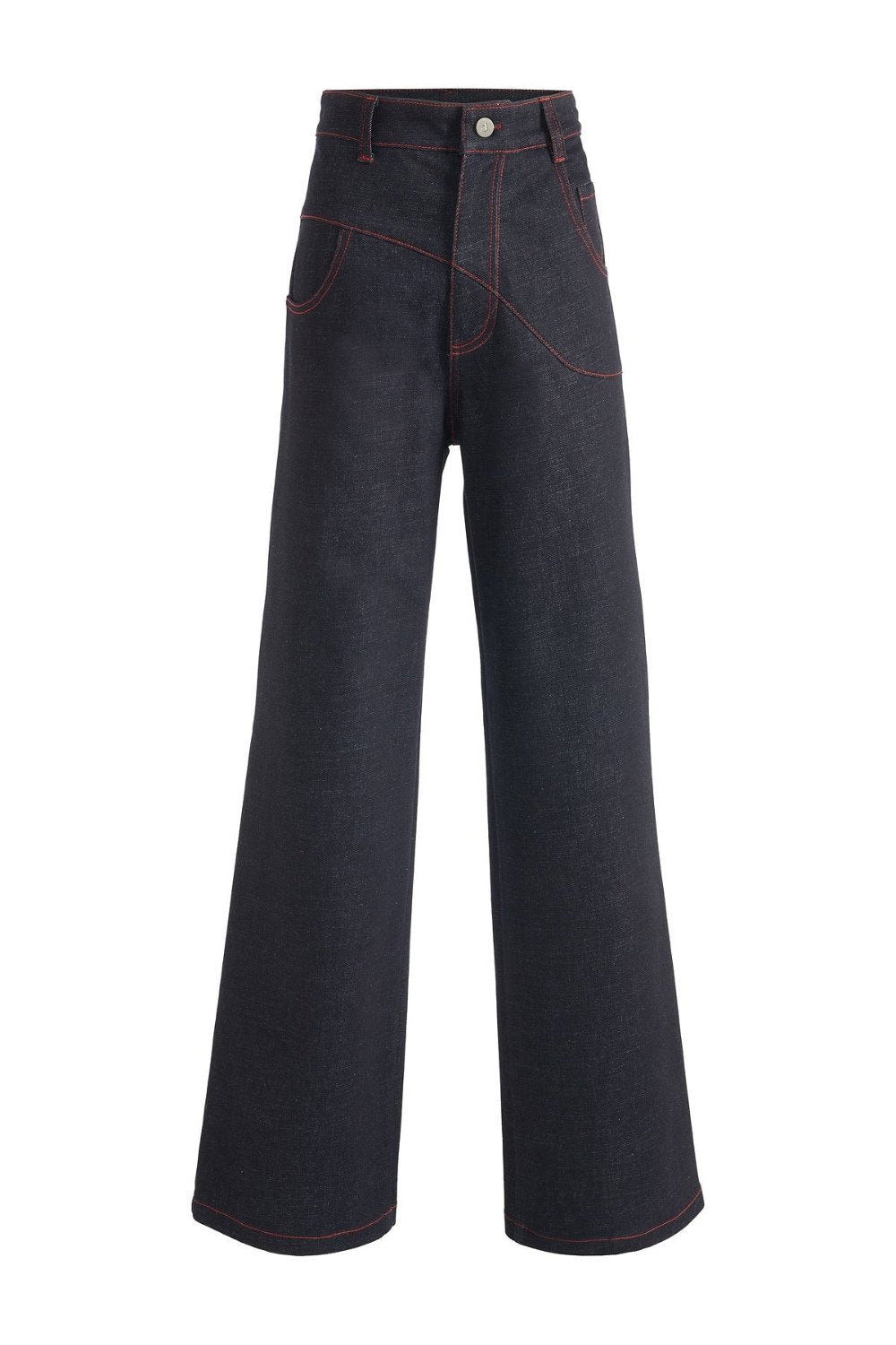 Jendue-Davidson Cross Line Pants-Kot Pantolon-2-roqelvaxirum.shop