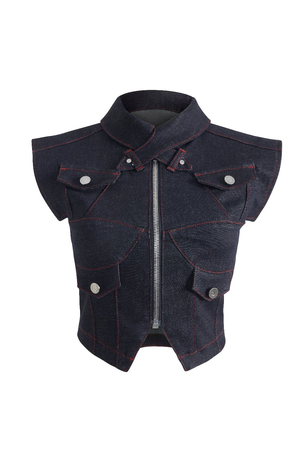 Jendue-Davidson Cross Neck Vest-Top-2-roqelvaxirum.shop