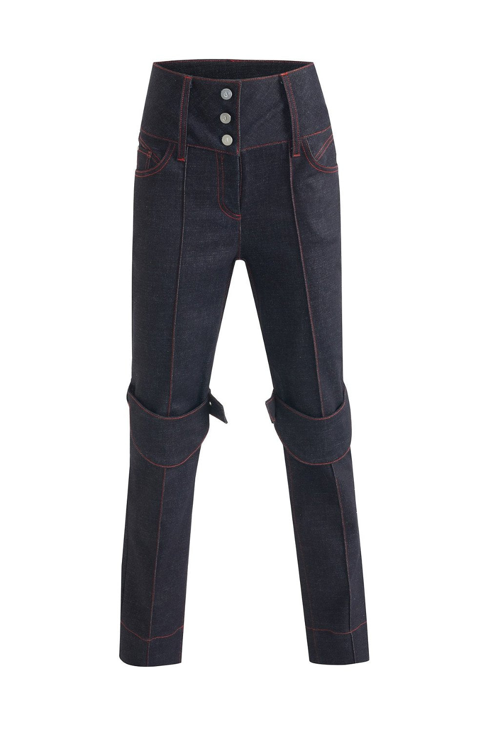 Jendue-Davidson Staight Leg Pants-Kot Pantolon-1-roqelvaxirum.shop