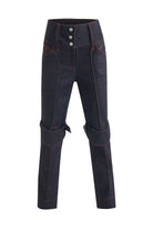 Jendue-Davidson Staight Leg Pants-Kot Pantolon-1-roqelvaxirum.shop