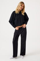 Jerf-Aura Casual Hoodie Siyah-Sweatshirts & Hoodies-3-roqelvaxirum.shop