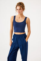 Jerf-Aura Kısa Boy Soft Atlet Lacivert-Spor Üstü-1-roqelvaxirum.shop