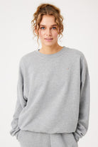 Jerf-Aura Sweatshirt Gri Melanj-Sweatshirts & Hoodies-1-roqelvaxirum.shop