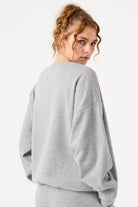 Jerf-Aura Sweatshirt Gri Melanj-Sweatshirts & Hoodies-2-roqelvaxirum.shop