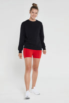 Jerf-Lydney Kadın Sıfır Yaka Sweatshirt Siyah-Sweatshirts & Hoodies-4-roqelvaxirum.shop