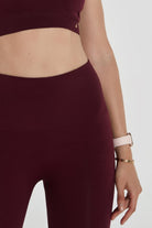 Jerf-Palmi Melanj Desenli Yüksek Bel Tayt Bordo-Tayt-2-roqelvaxirum.shop