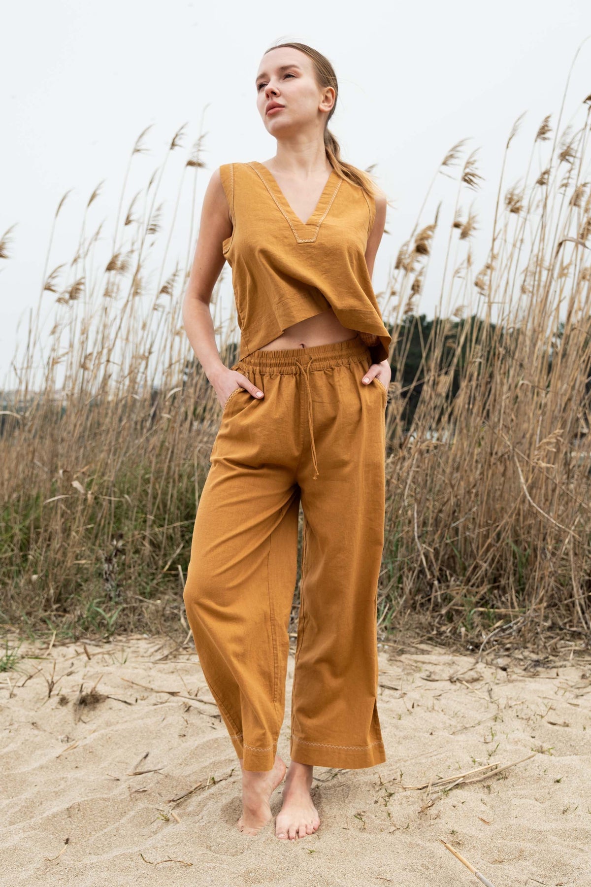 Nina Crop - Pantolon Takım