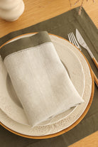 KM Home Collection-2'li Set Oliva Keten Peçete-Sunum Aksesuarları-4-roqelvaxirum.shop