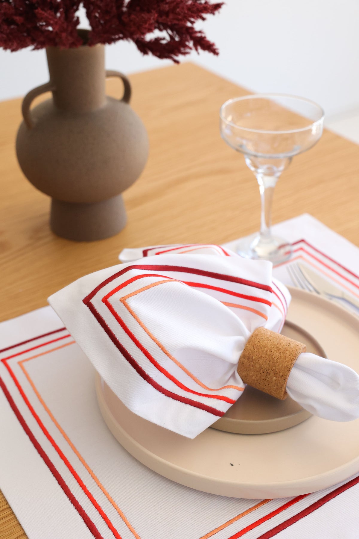 KM Home Collection-2'li Set Sunset Amerikan Servis-Sunum Aksesuarları-2-roqelvaxirum.shop