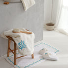 KM Home Collection-Turkuvaz Mercan İşlemeli Pamuk Banyo Terliği-Test-5-roqelvaxirum.shop