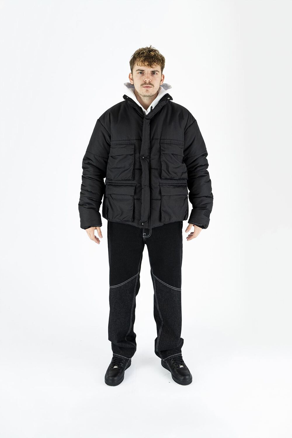 Kahshan-Black Puffer Mont-Mont-2-roqelvaxirum.shop