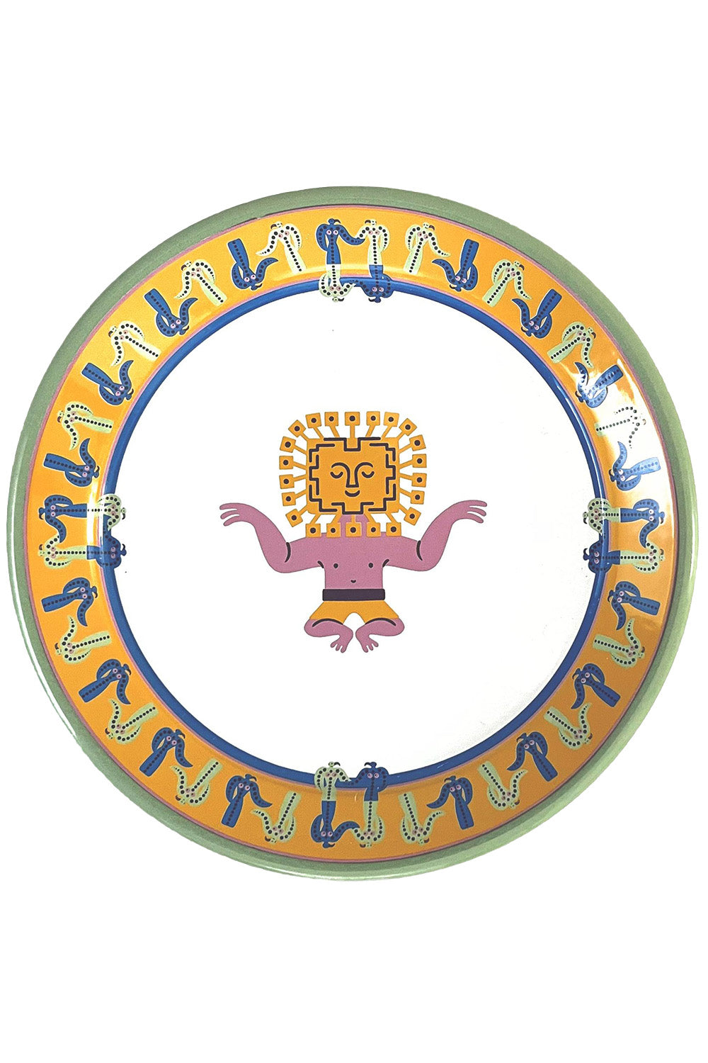 Cosmogenesis Sun King Green Plate - 2