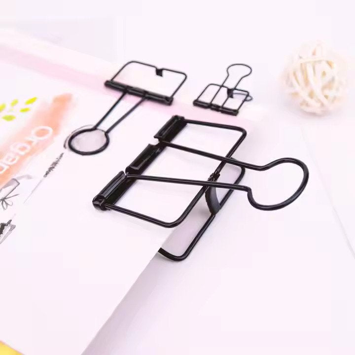 Kayigo-Tiny Paslanmaz Mini çelik Klips Altılı Siyah-Ataş-2-roqelvaxirum.shop