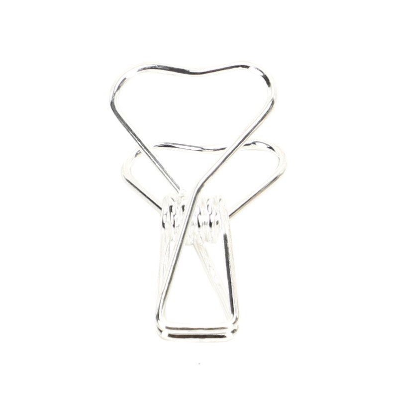 Kayigo-Tiny Paslanmaz çelik Kalp Klips Altılı Gümüş-Ataş-1-roqelvaxirum.shop