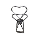 Kayigo-Tiny Paslanmaz çelik Kalp Klips Altılı Siyah-Ataş-1-roqelvaxirum.shop