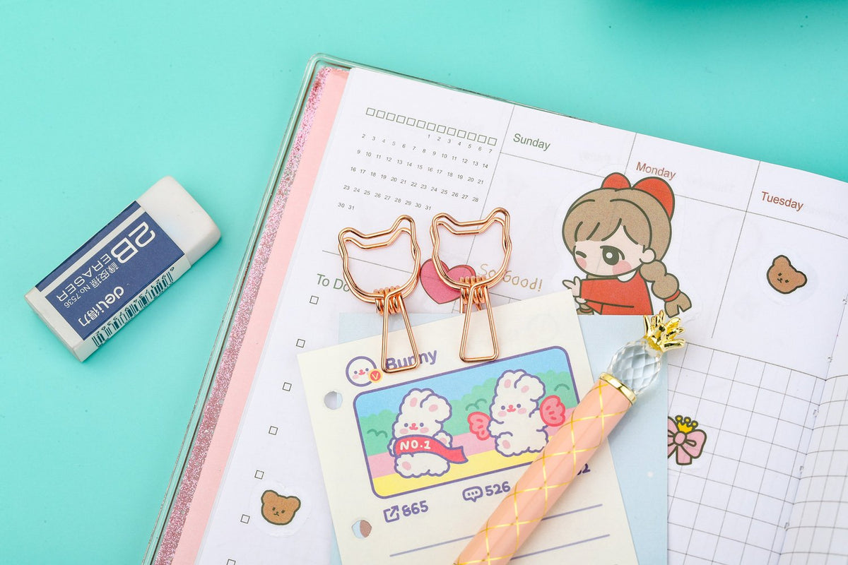 Kayigo-Tiny Paslanmaz çelik Kedi Klips Altılı Rose-Ataş-4-roqelvaxirum.shop