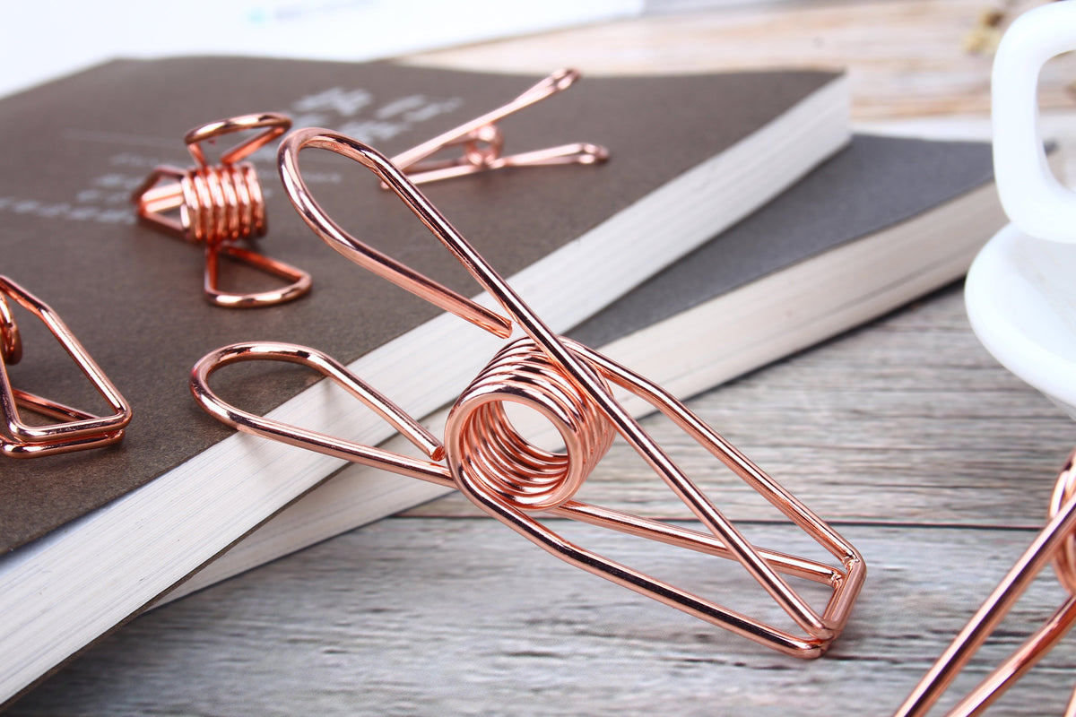 Kayigo-Tiny Paslanmaz çelik Mandal Dörtlü Rose Gold-Ofis Düzenleyicileri-2-roqelvaxirum.shop