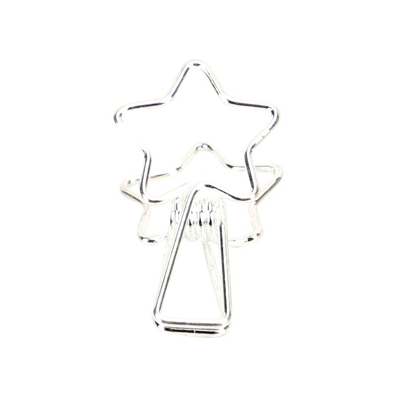 Kayigo-Tiny Paslanmaz çelik Yıldız Klips Altılı Gümüş-Ataş-1-roqelvaxirum.shop
