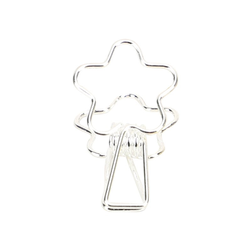 Kayigo-Tiny Paslanmaz çelik çiçek Klips Altılı Gümüş-Ataş-1-roqelvaxirum.shop