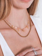 Kimolos-Bella 925 Ayar Gümüş Gold Renk Haç Model Kolye-Kolye-1-roqelvaxirum.shop
