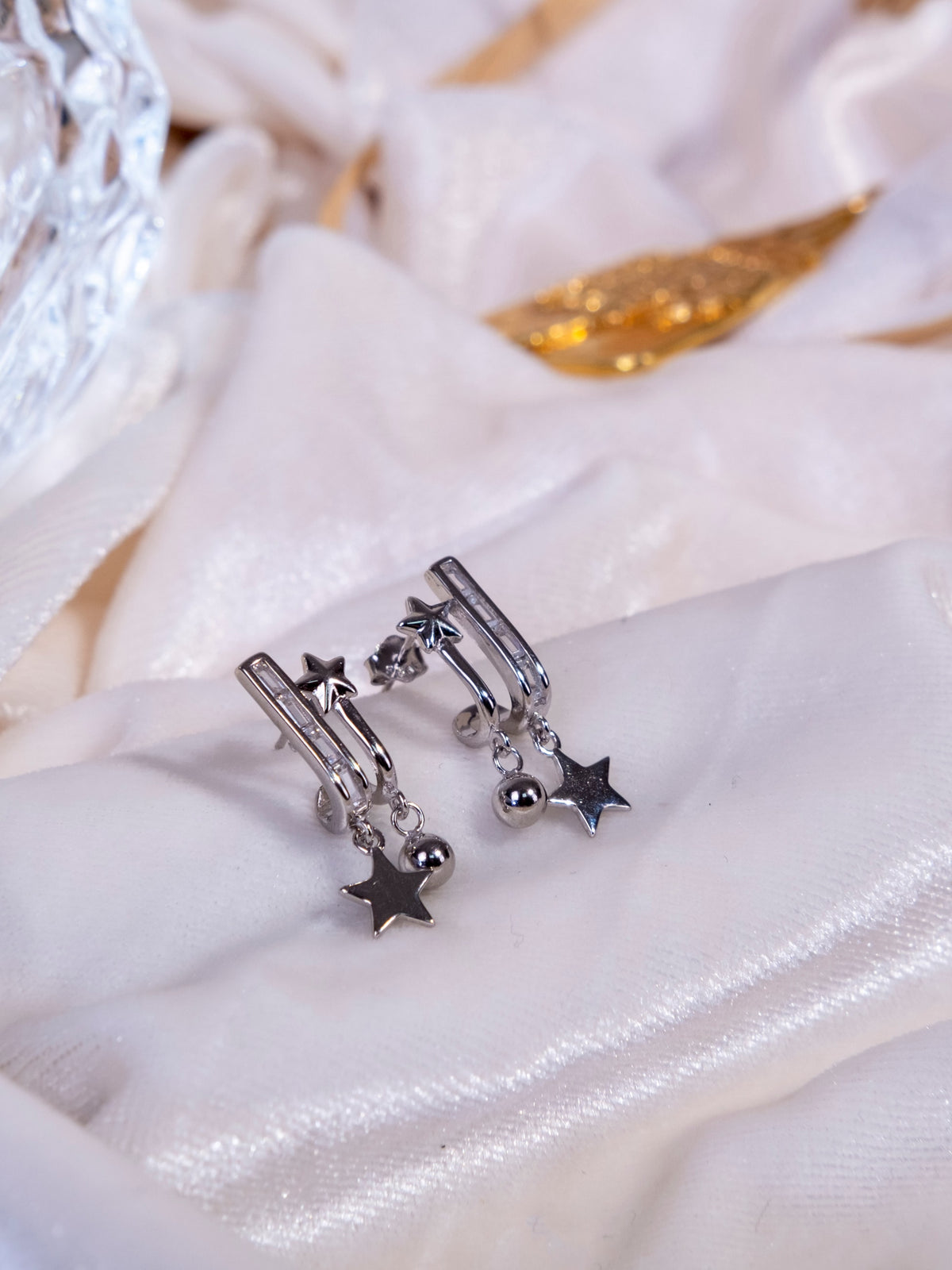 Kimolos-Best Wishes 925 Ayar Gümüş Yıldız Küpe-2-roqelvaxirum.shop