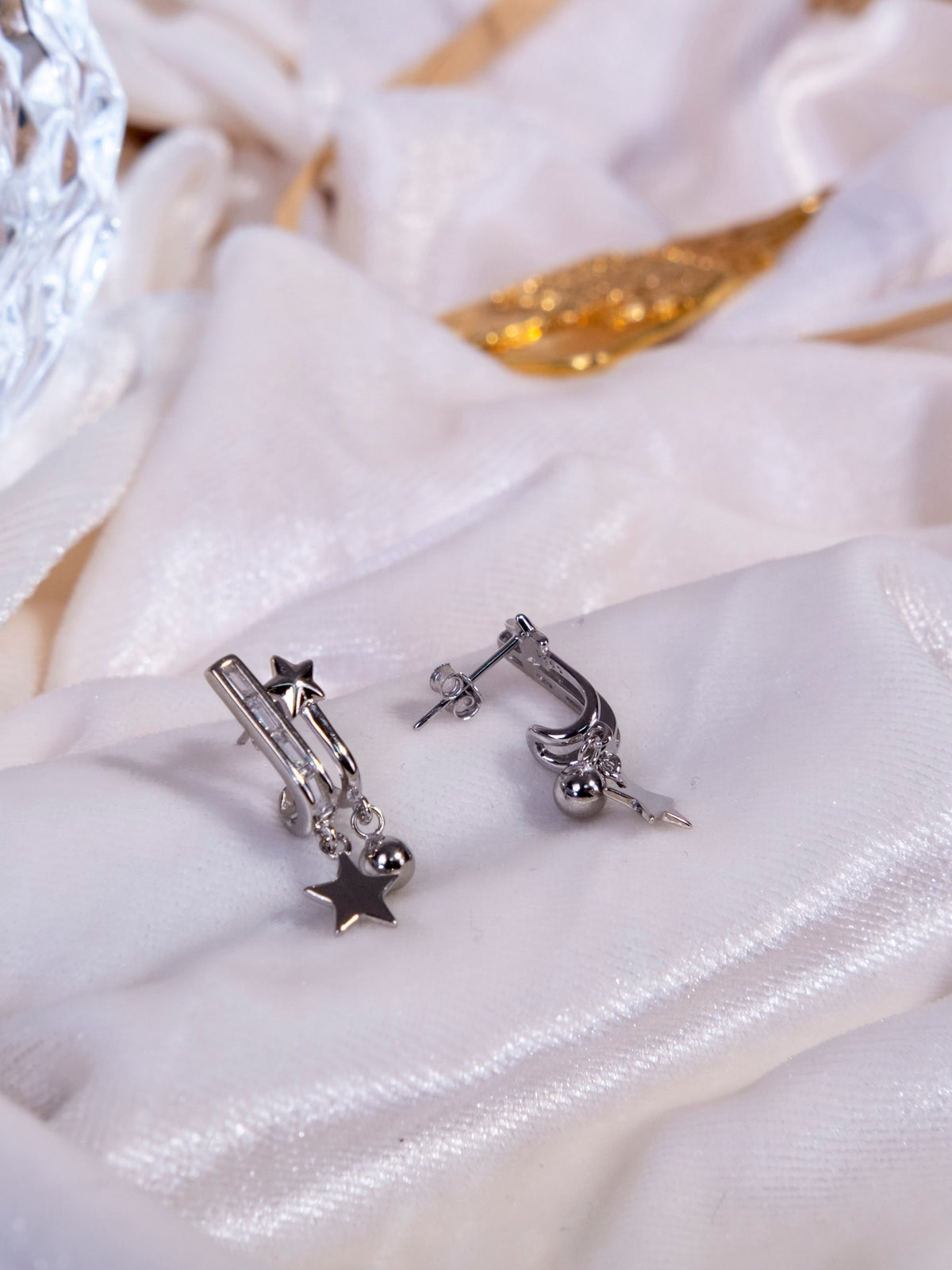 Kimolos-Best Wishes 925 Ayar Gümüş Yıldız Küpe-3-roqelvaxirum.shop
