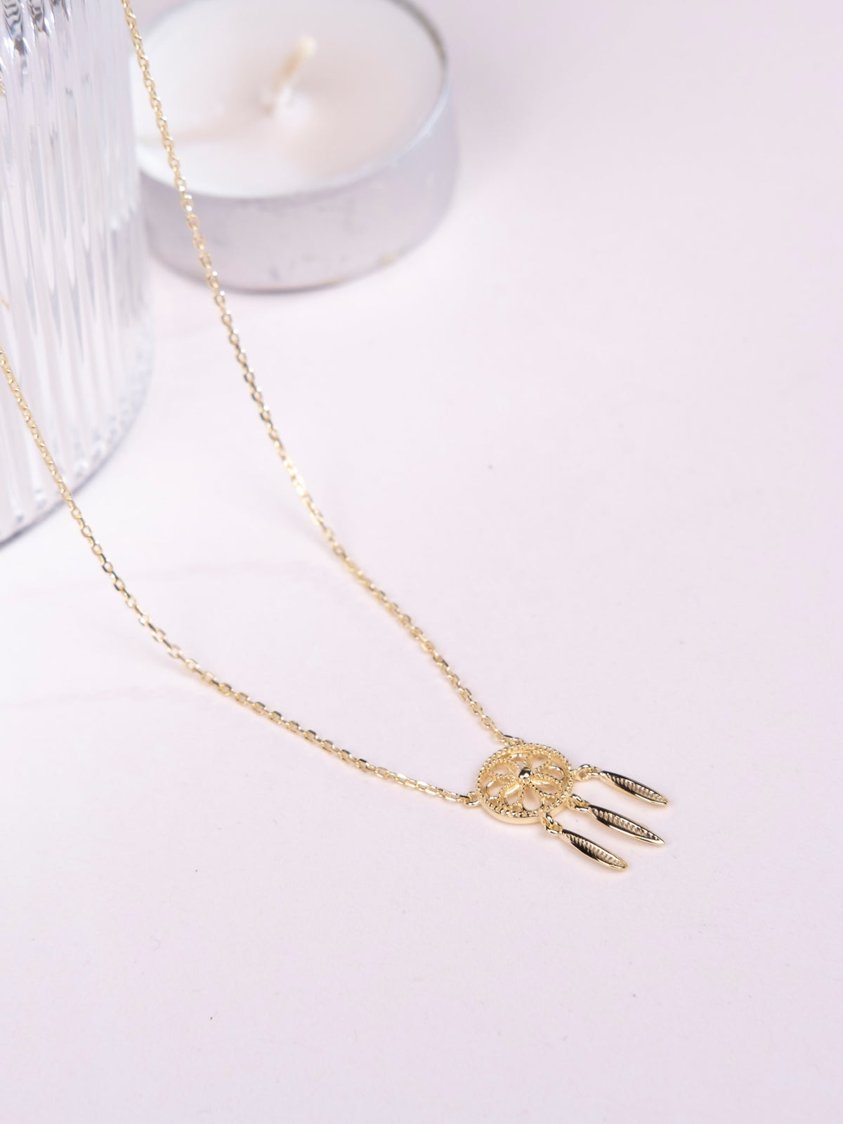 Kimolos-Dreamcatcher 925 Ayar Gümüş Dreamcatcher Kolye-1-roqelvaxirum.shop