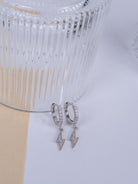Kimolos-SORUNLU - Lightning 925 Ayar Gümüş Zirkon Taşlı şimşek Küpe-Küpe-3-roqelvaxirum.shop