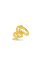 Kimolos-Slytherin 925 Ayar Gümüş Gold Renk Yılanlı Yüzük-Yüzük-2-roqelvaxirum.shop