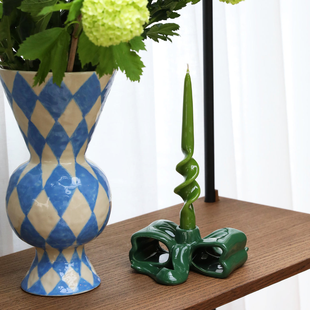 &Klevering-Yeşil Kurdele Figürlü Mumluk-Mumluk-2-roqelvaxirum.shop