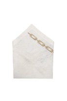 Km Home Collection-2’Li Set Zincir İşlemeli Taş Rengi Peçete-Sunum Aksesuarları-1-roqelvaxirum.shop