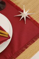 Km Home Collection-2'li Set Kırmızı Pamuk Amerikan Servis-Sunum Aksesuarları-3-roqelvaxirum.shop