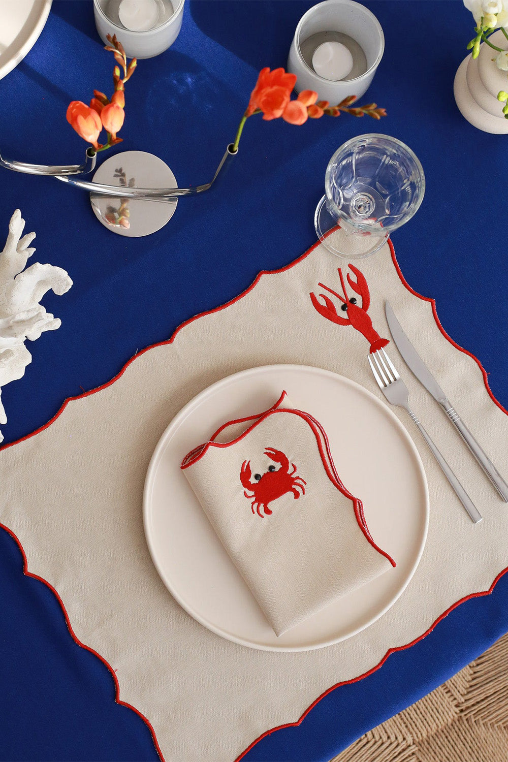 Km Home Collection-2'li Set Locusta Pamuk Peçete-Peçete-4-roqelvaxirum.shop